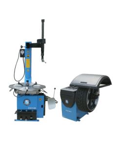 Atlas TC289 Electric/Pneumatic Wheel Clamp Tire Changer + Atlas WB11 Self-Calibrating Computer Wheel Balancer Combo 