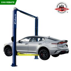 Challenger SA10 Two Post Lift - Installed in asymmetric application.