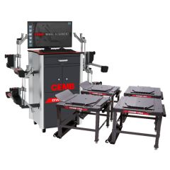 CEMB DWA1100CWAS Complete Wheel Alignment System with Wheel Stand Kit (Includes: Stands, Roller, & Plates) 