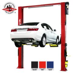 Challenger Lifts CL10-XP9 Two Post Express Pad Lift Available in Textured Red, Blue, and Black