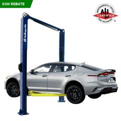 Challenger SA10 Two Post Lift $300 REBATE - ALI Certified - Symmetric Or Asymmetric - Shown Installed In Asymmetric Configuration