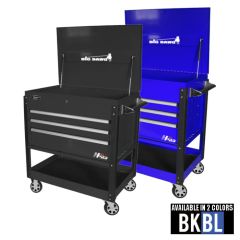 Homak Big Dawg HXL PRO 43" 3 Drawer Service Cart Available in 2 Colors