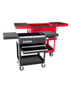 Sunex 8035 Compact Slide Top Utility Cart Available in 2 Colors