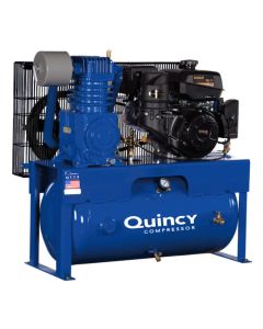 Quincy G214K30HCD 14HP Kohler Engine Driven Air Compressor QTG Gasoline Driven Model 23CFM 30 Gallon Horizontal Tank 