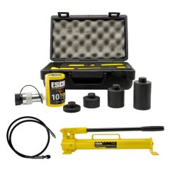 ESCO 10239 10-Ton Hydraulic Stak-Able Ram Kit with 1 Quart Pump