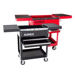 Sunex 8035 Compact Slide Top Utility Cart Available in 2 Colors
