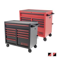 K Tool KTI75132 41" Premium 10-Drawer Rolling Cabinet Available in 2 Bold Colors