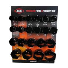 AFF 18560P 6-Point Axle Nut Socket Set with Display Board, Peg Hooks, and Mounting Hardware 
