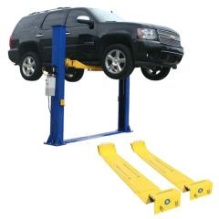 Atlas 9KBPX Baseplate Two Post Lift + Lawn Mower Adapter Combo