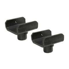 Atlas ATTDP-XSZ-7-3100 Truck Saddle Frame Adapters for Two Post Lifts Black 1-1/2" Peg (Set of 2) 