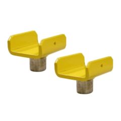 Atlas XH-FTA Truck Saddle Frame Adapters for Two Post Lifts Yellow 1-1/2" Peg (Set of 2) 