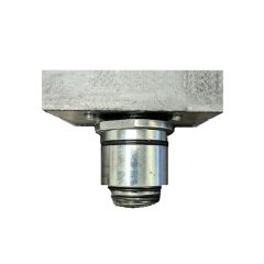 Atlas 2" Heavy-Duty Slotted Rubber Screw-Up Adapter 