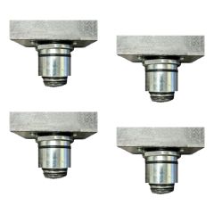 Atlas 1.57" Heavy-Duty Slotted Rubber Screw-Up Adapters