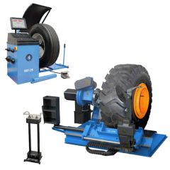 Atlas TTC306 Deluxe Automatic Super-Duty Truck Tire Changer + Atlas WBT210 Computer Truck Wheel Balancer Combo 