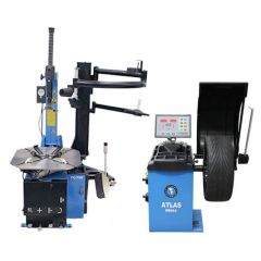 Atlas TC755EZ Wheel Clamp Tire Changer + WB49-2 Computer Wheel Balancer Combo