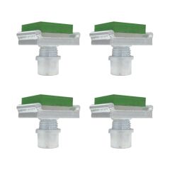 Challenger Lifts EVRB-10 1" 4x4 Green Rubber Block Kit For Use With Challenger CL Series 10K & 12K Two Post Lifts 