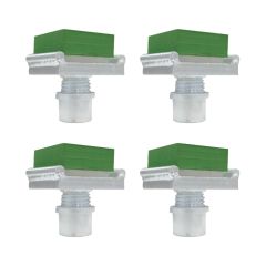 Challenger Lifts EVRB-15 1.5" 4x4 Green Rubber Block Kit For Use With Challenger CL Series 10K & 12K Two Post Lifts 