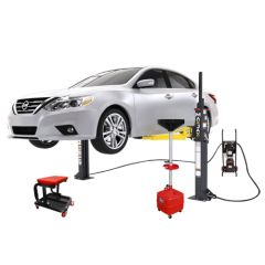 MaxJax M7K Portable Two Post Garage Lift Deluxe Package 