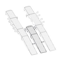 MAHLE CAD-FL3 3rd Wheel Ramp For Fork Lift Adapter 15,000 lbs. System Capacity 