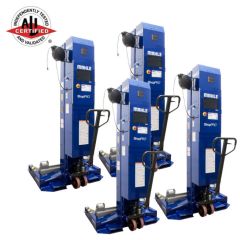 MAHLE ShopPRO CML-7 Wireless Mobile Column Lifts 7 Ton 14,000 lbs. Lifting Capacity Each ALI Certified - Set of 4 