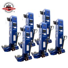 MAHLE ShopPRO CML-9 Wireless Mobile Column Lifts Set of 6 19,000 lbs. Capacity Each Column System Capacity 114,000 lbs. 