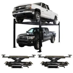Atlas Garage Pro 8000EXT-L Four Post Lift 8,000 lbs. Capacity + RJ35 Hydraulic Sliding Jacks 3,500 lbs. Capacity Combo 