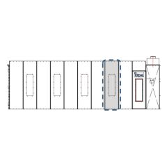 iDEAL Cross Flow Paint Spray Booth 30" Light Extension Panel Kit