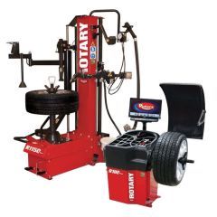 Rotary RW1150180C Tire Master Combo Includes Rotary R1150 Leverless Tire Changer and Rotary R180 Pro 3D Auto Wheel Balancer