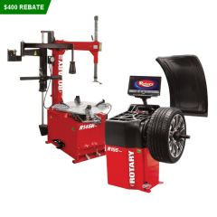Rotary RW146155C Professional Combo Includes R146RP Swingarm Pro Tire Changer with Helper Arm and R155 Pro 3D Wheel Balancer