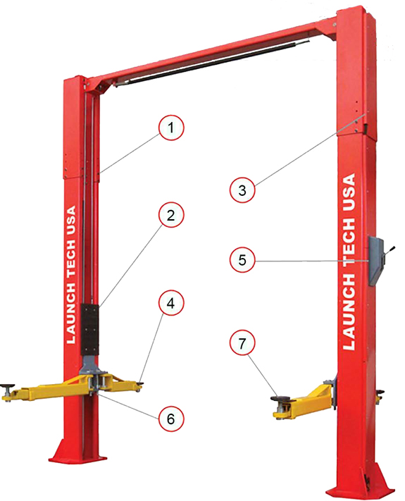 TLT211-AS Two Post Lift 